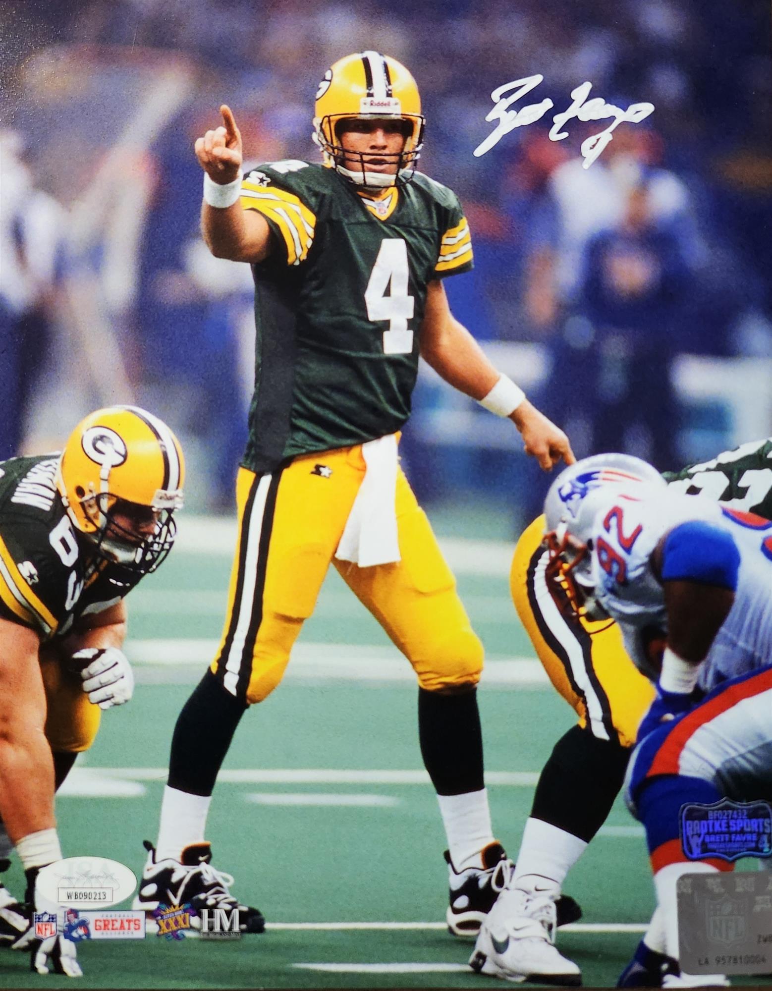 BRETT FAVRE SIGNED 8X10 PACKERS PHOTO #8 - JSA