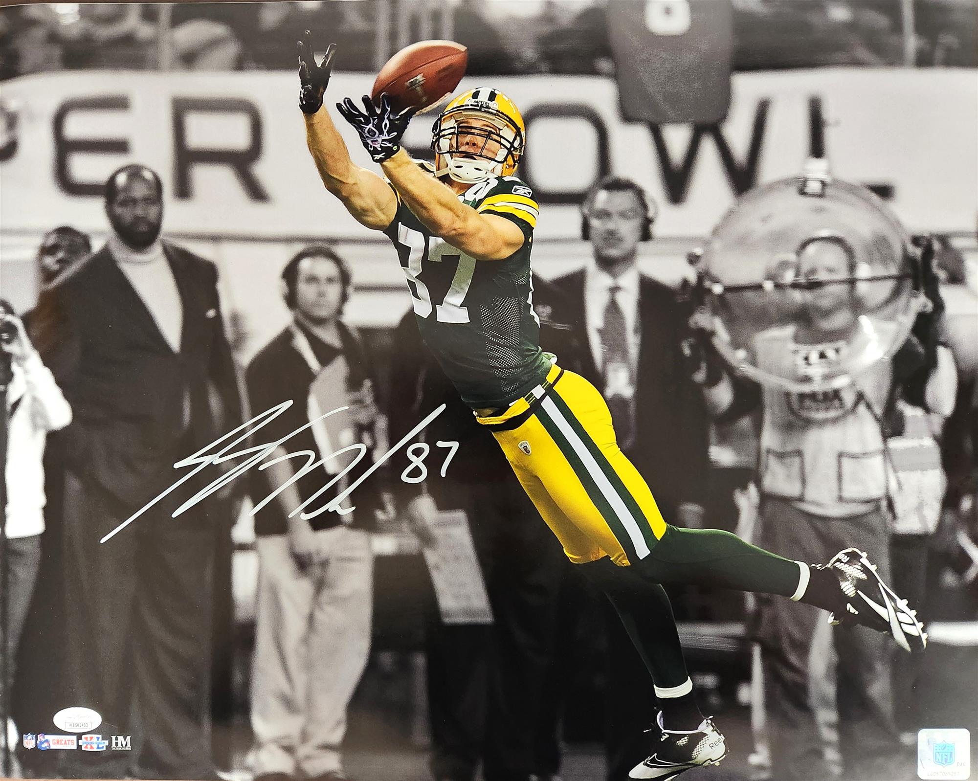 JORDY NELSON SIGNED 16X20 PACKERS PHOTO #20 - JSA