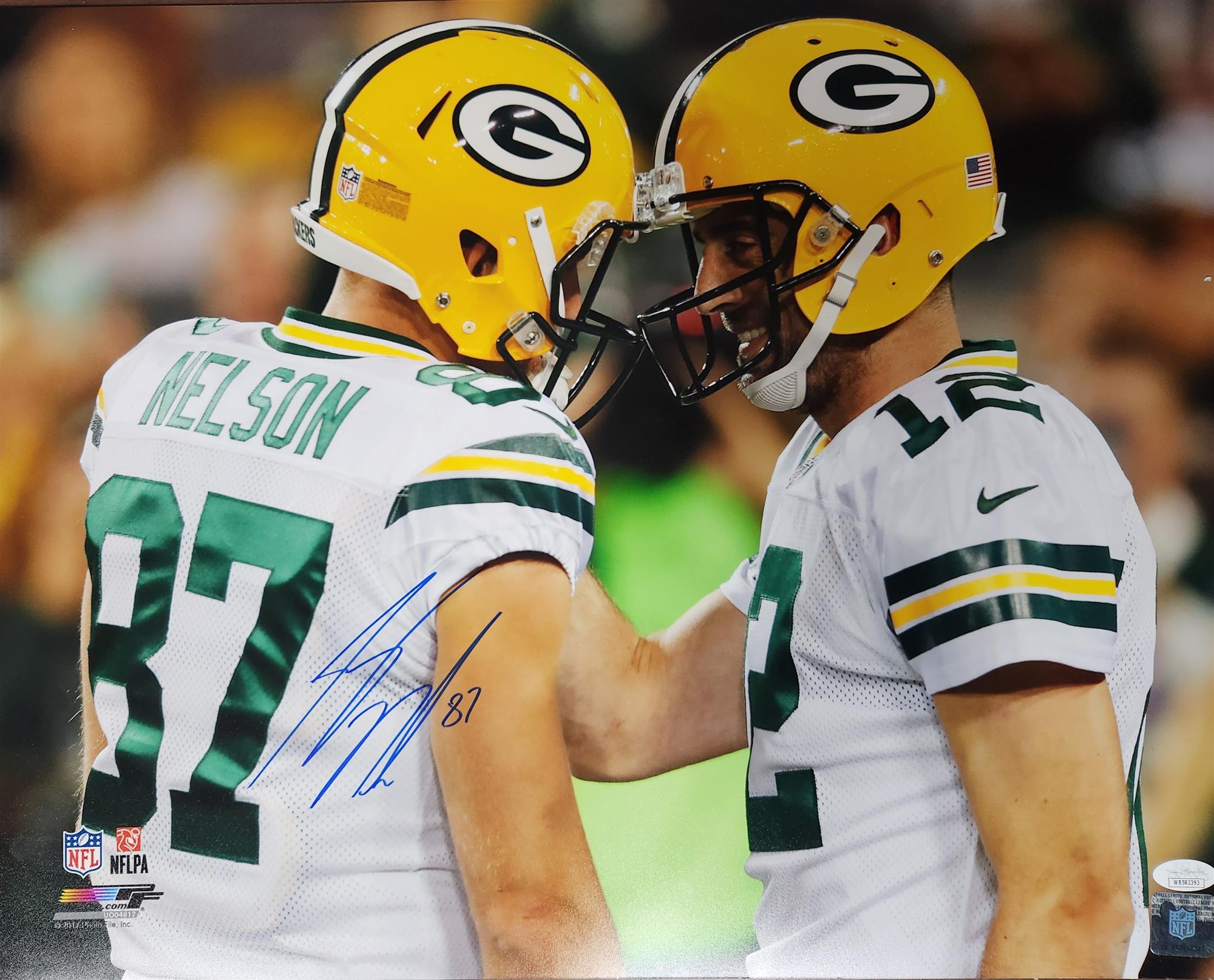 JORDY NELSON SIGNED 16X20 PACKERS PHOTO #1 - JSA