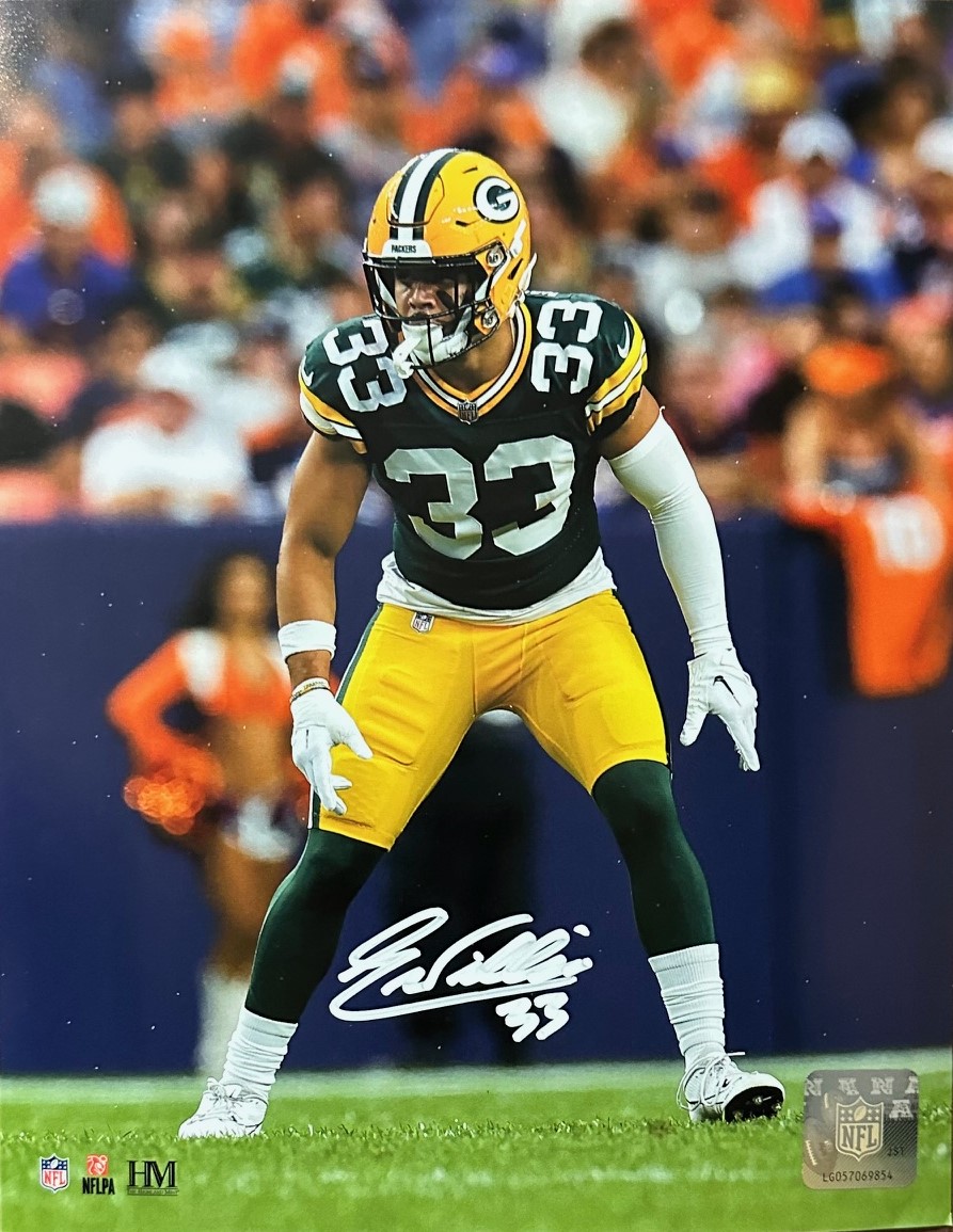 EVAN WILLIAMS SIGNED 8X10 PACKERS PHOTO #1