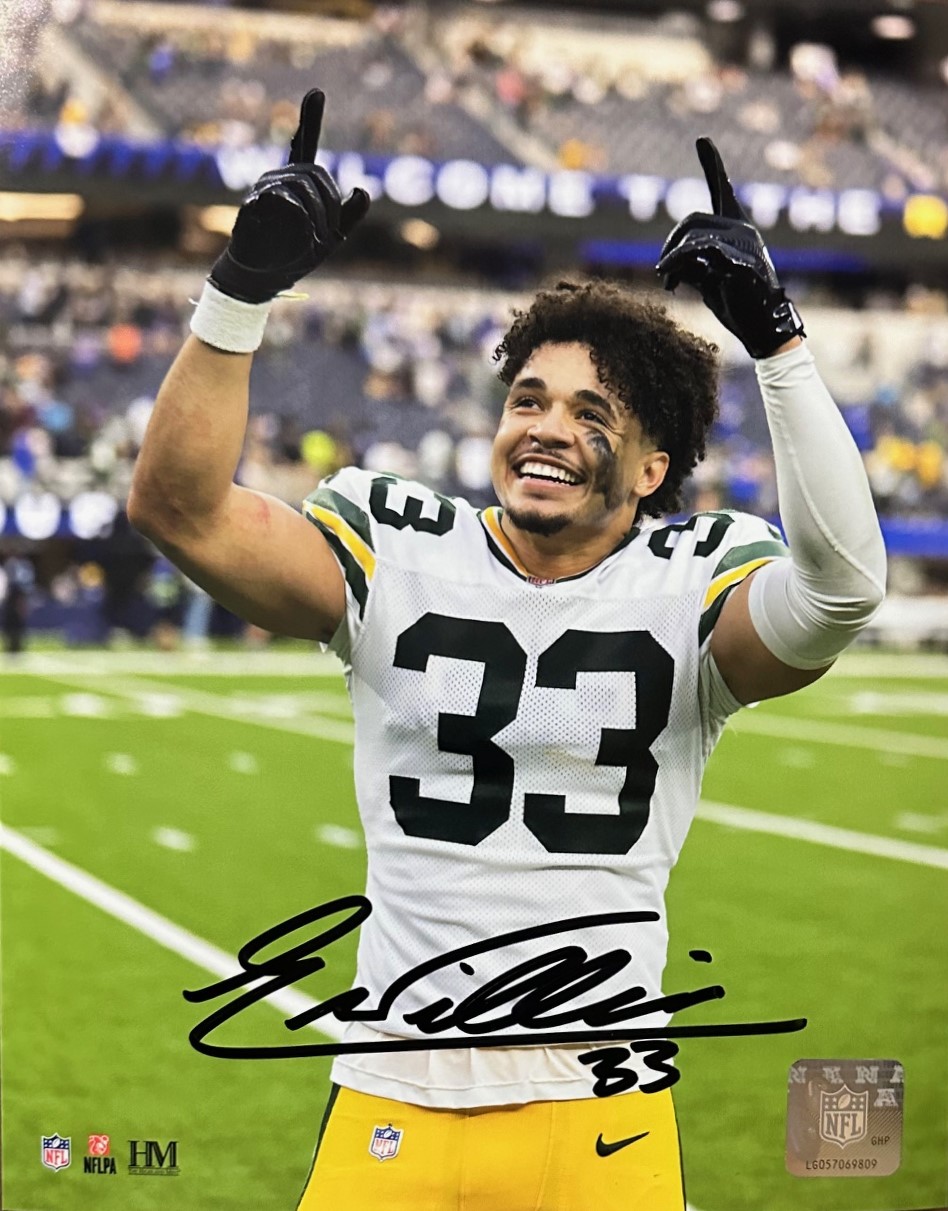 EVAN WILLIAMS SIGNED 8X10 PACKERS PHOTO #2