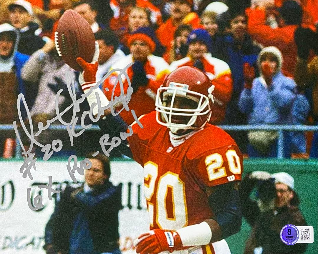 DERON CHERRY SIGNED 8X10 KC CHIEFS PHOTO #1