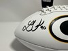 LUKAS VAN NESS SIGNED WHITE PANEL PACKERS LOGO FOOTBALL - JSA