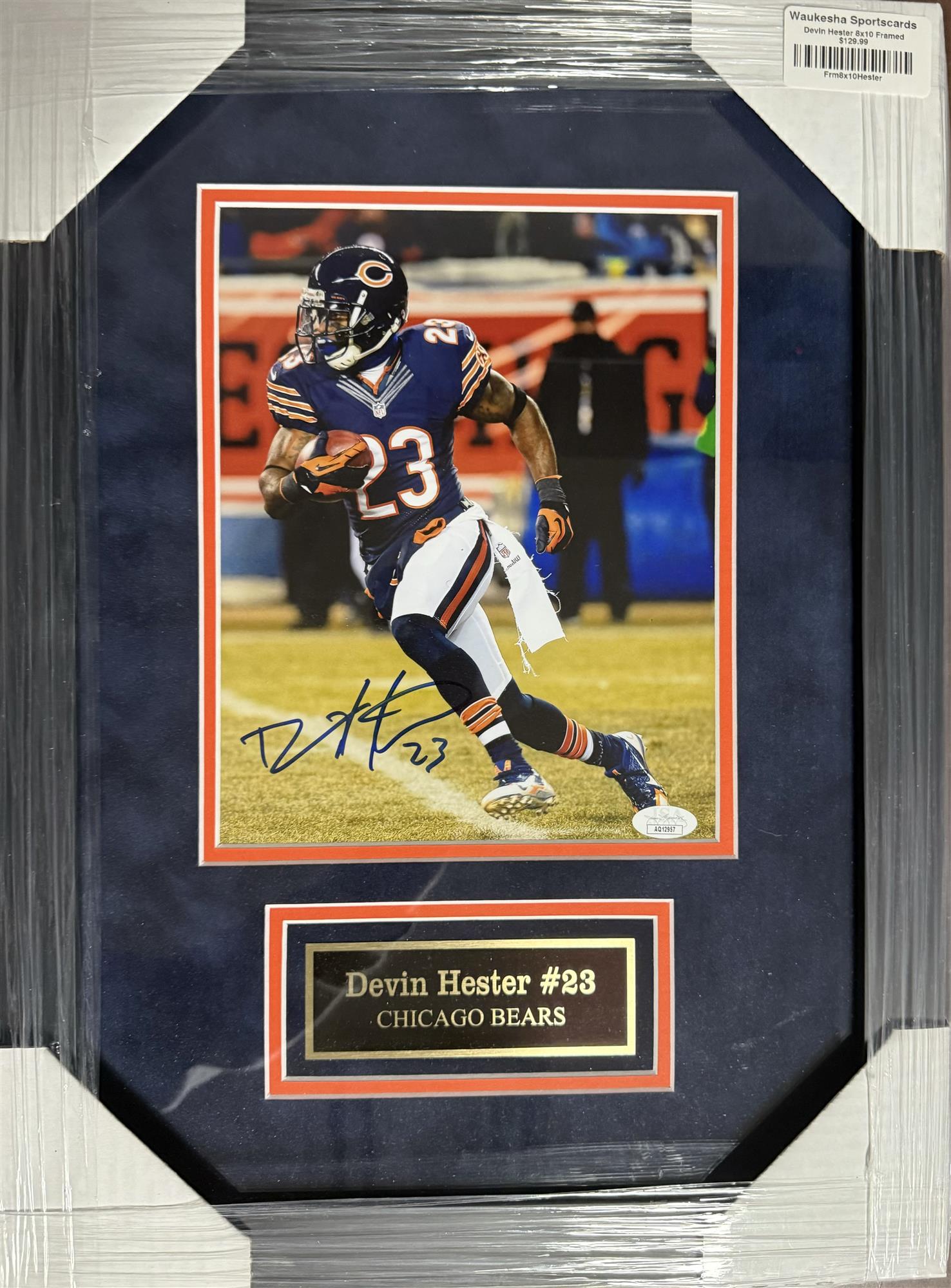 DEVIN HESTER FRAMED SIGNED BEARS 8X10 PHOTO