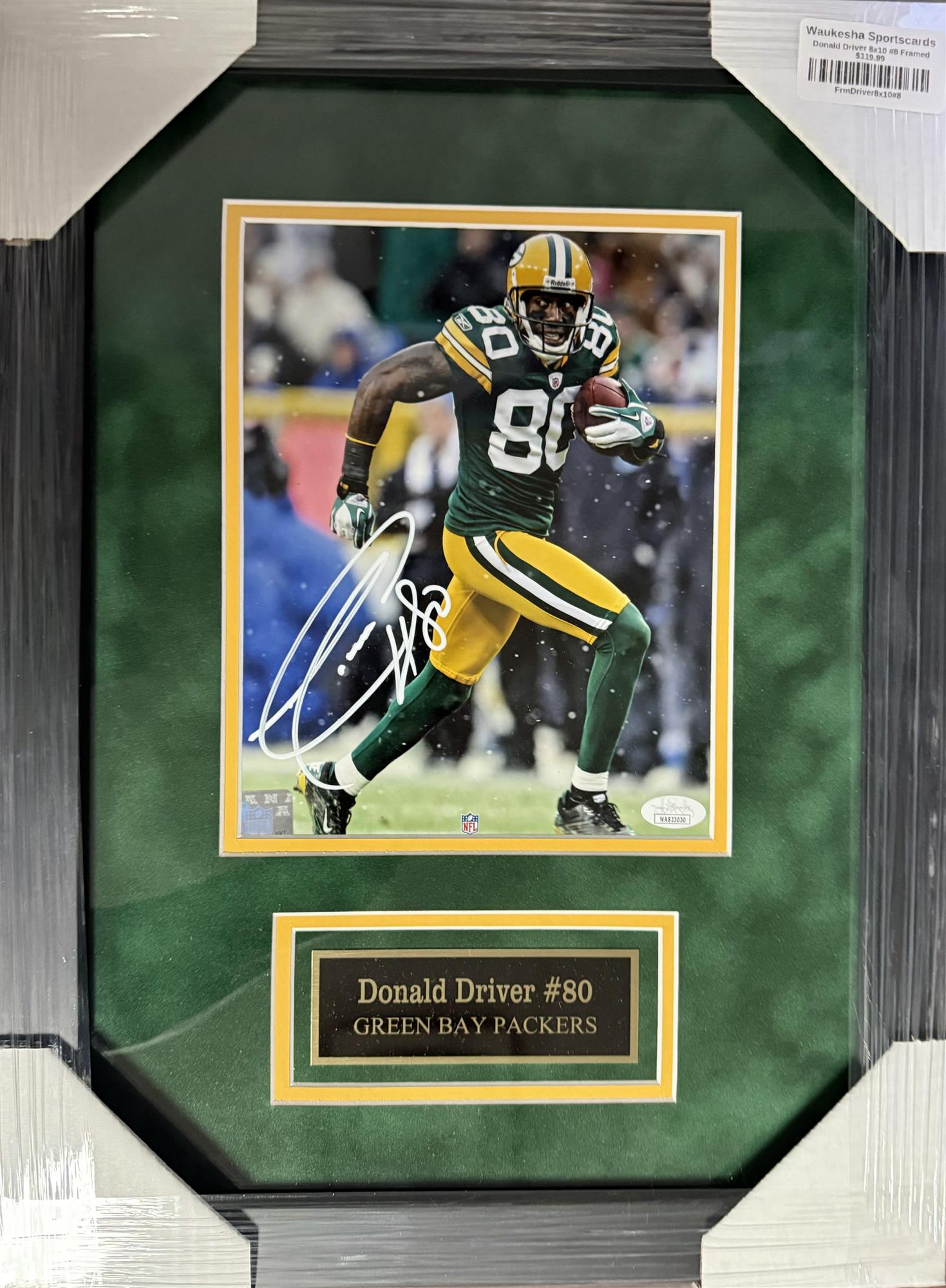 DONALD DRIVER FRAMED SIGNED PACKERS 8X10 PHOTO #8