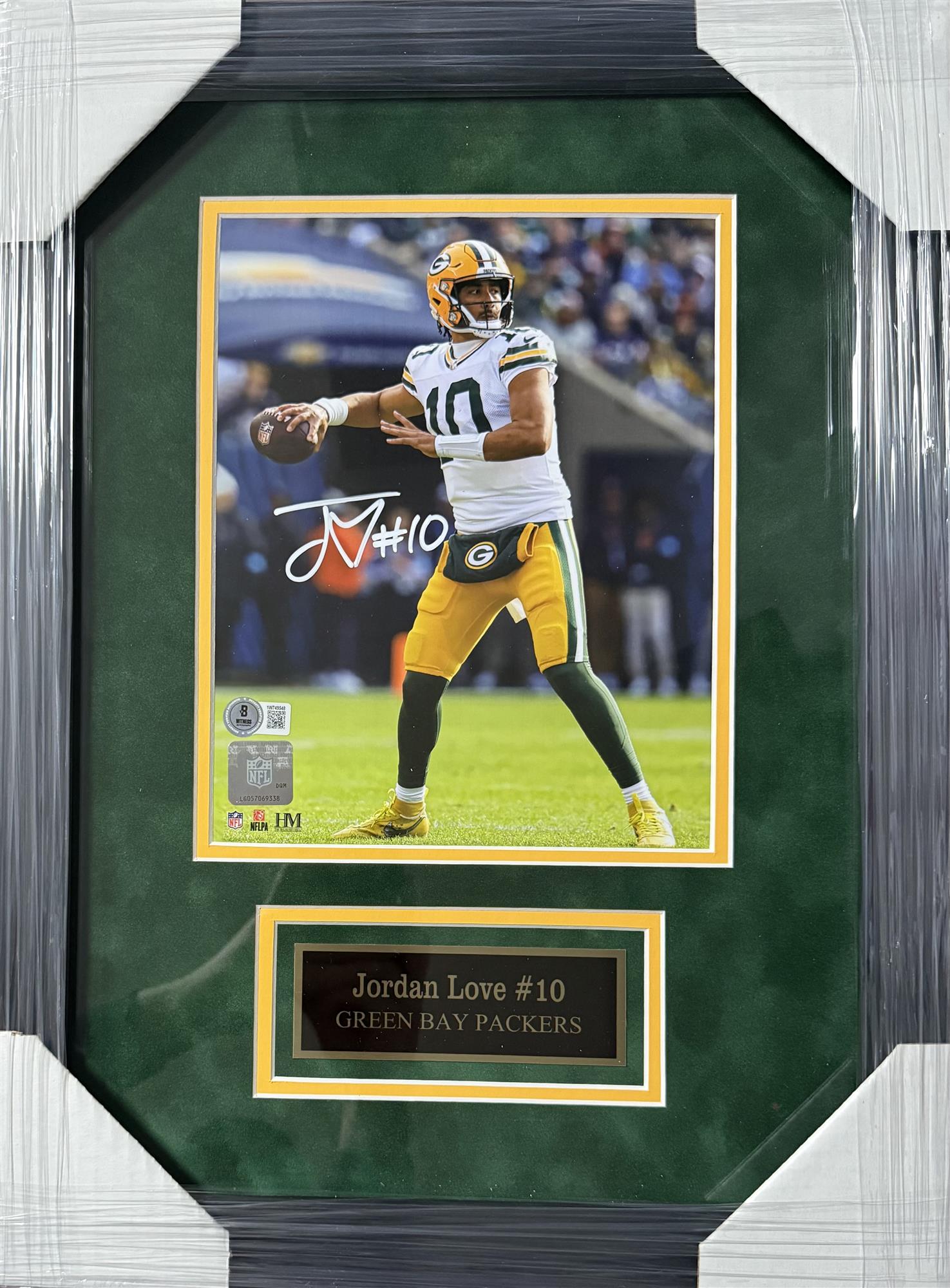 JORDAN LOVE FRAMED SIGNED PACKERS 8X10 PHOTO #11