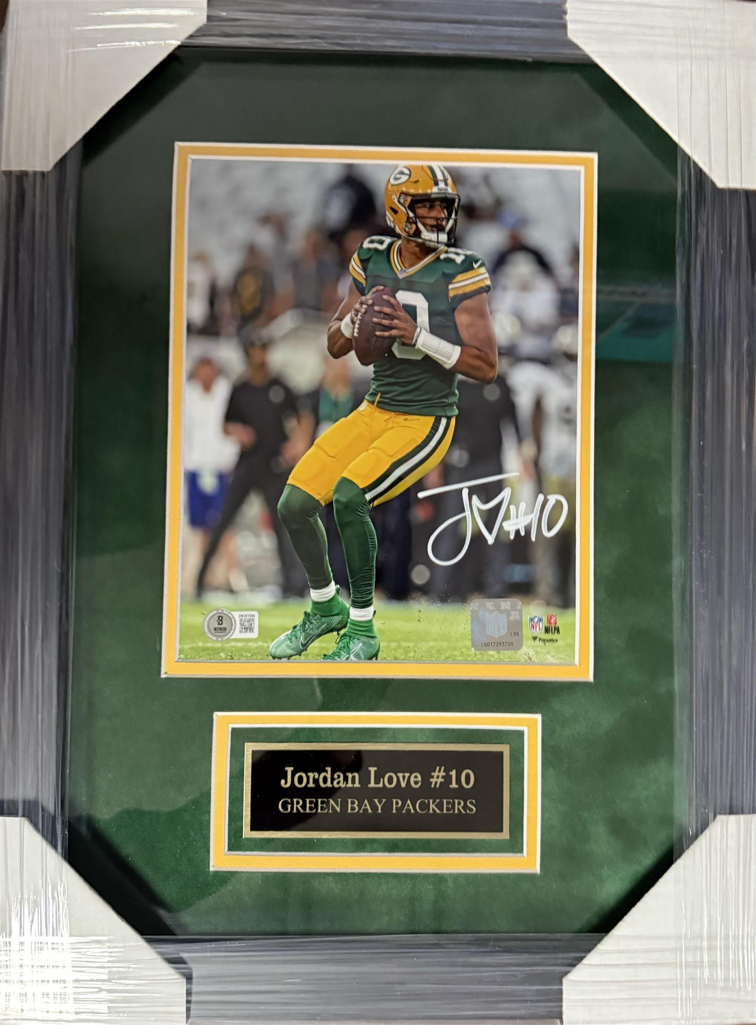 JORDAN LOVE FRAMED SIGNED PACKERS 8X10 PHOTO #3