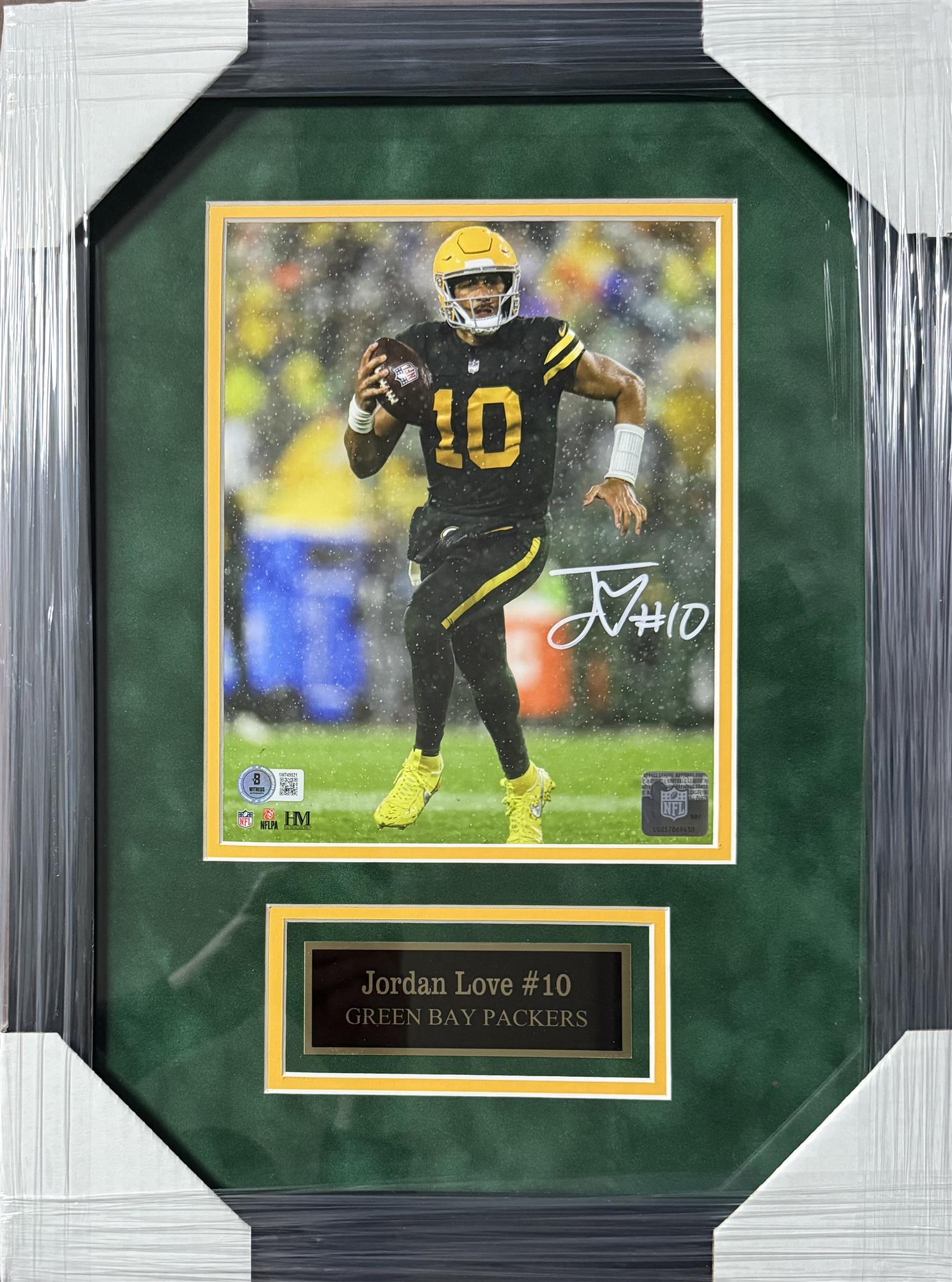 JORDAN LOVE FRAMED SIGNED PACKERS 8X10 PHOTO #9