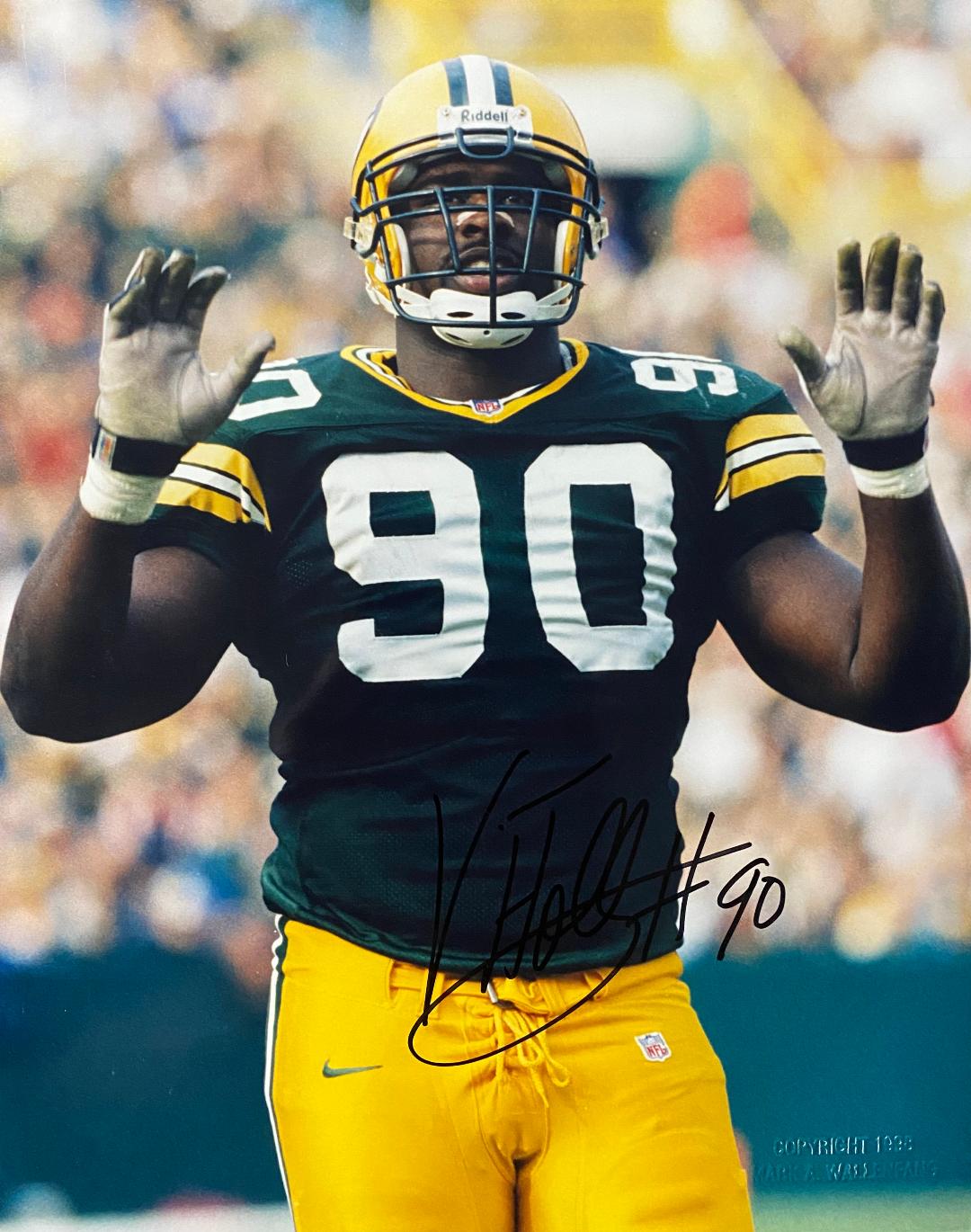 VONNIE HOLLIDAY SIGNED 8X10 PACKERS PHOTO #1