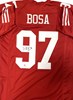 NICK BOSA SIGNED CUSTOM REPLICA SF 49ERS REPLICA JERSEY - BAS