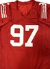 NICK BOSA SIGNED CUSTOM REPLICA SF 49ERS REPLICA JERSEY - BAS