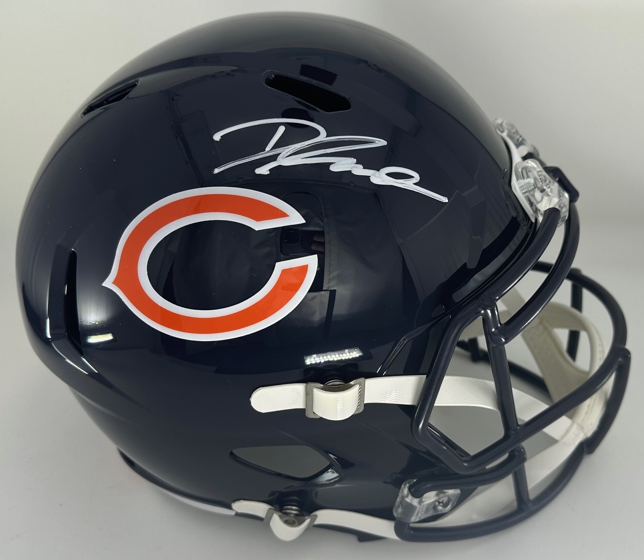 D'ANDRE SWIFT SIGNED FULL SIZE REPLICA SPEED BEARS HELMET - JSA