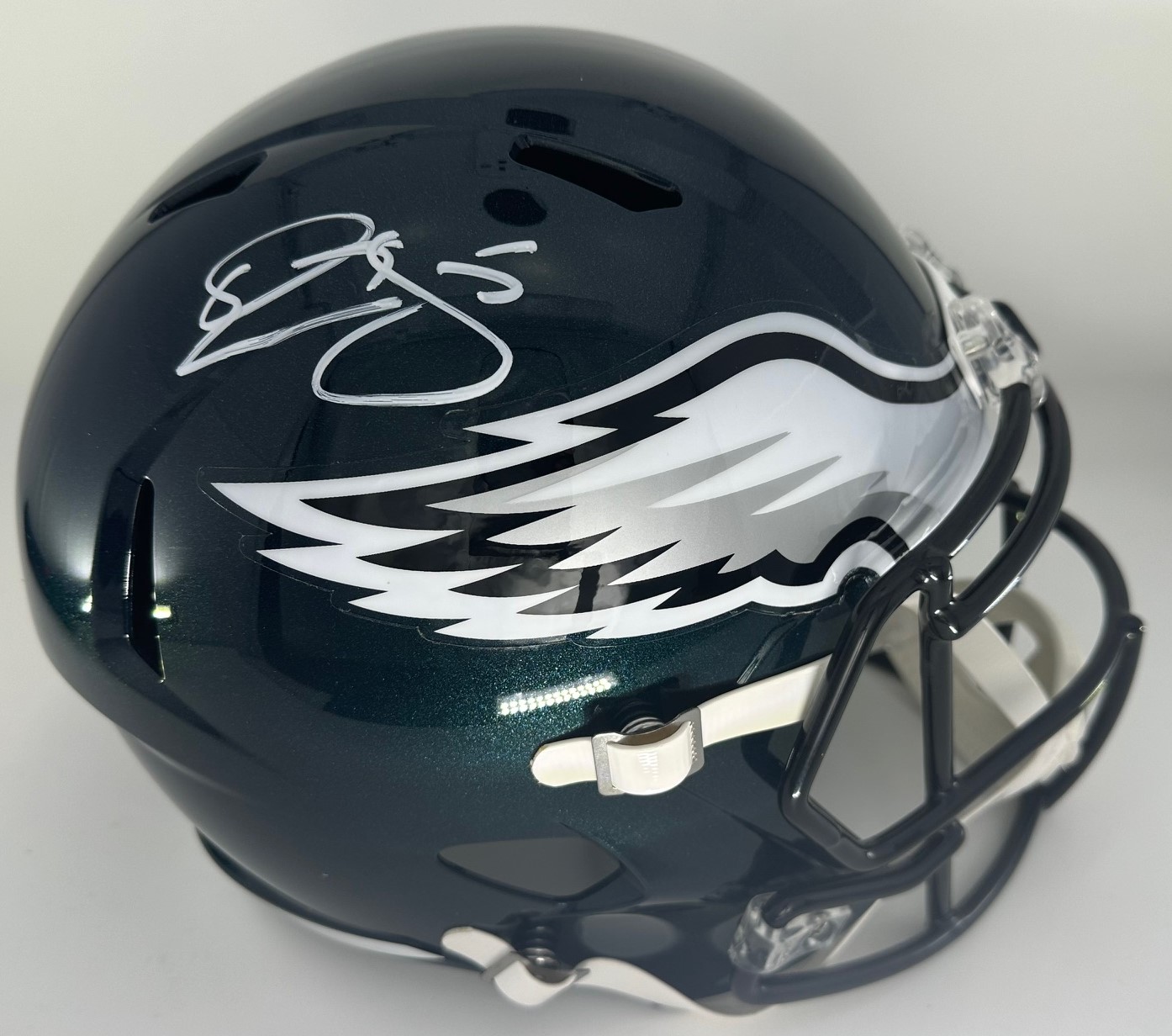 DONOVAN MCNABB SIGNED FULL SIZE REPLICA SPEED EAGLES HELMET - JSA