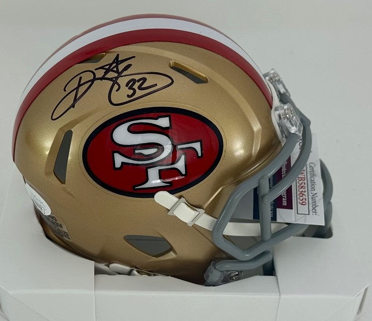 RICKY WATTERS SIGNED SF 49ERS SPEED MINI HELMET - JSA