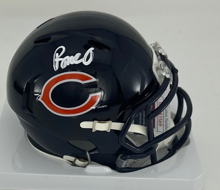 ROME ODUNZE SIGNED BEARS SPEED MINI HELMET - BAS