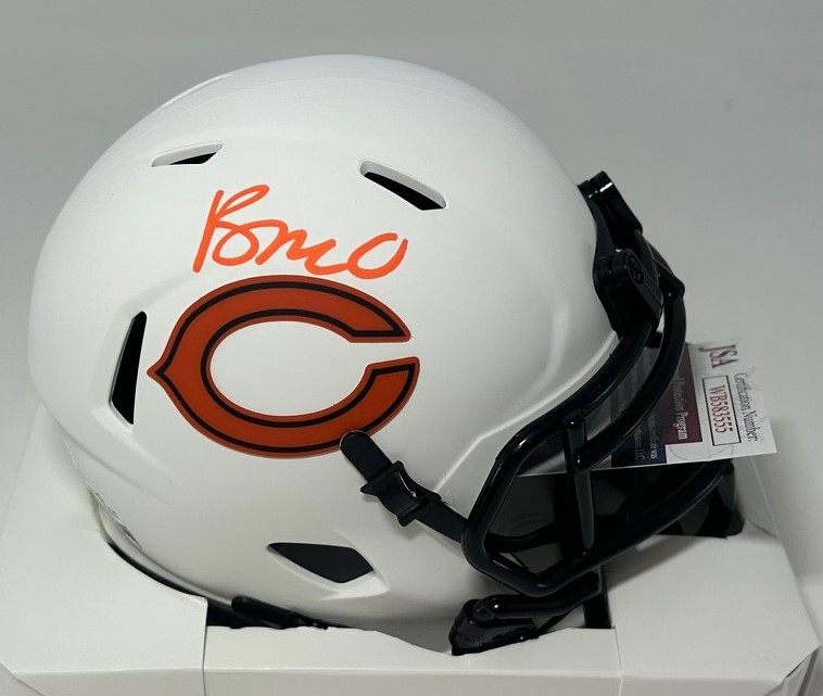 ROME ODUNZE SIGNED BEARS LUNAR SPEED MINI HELMET - BAS