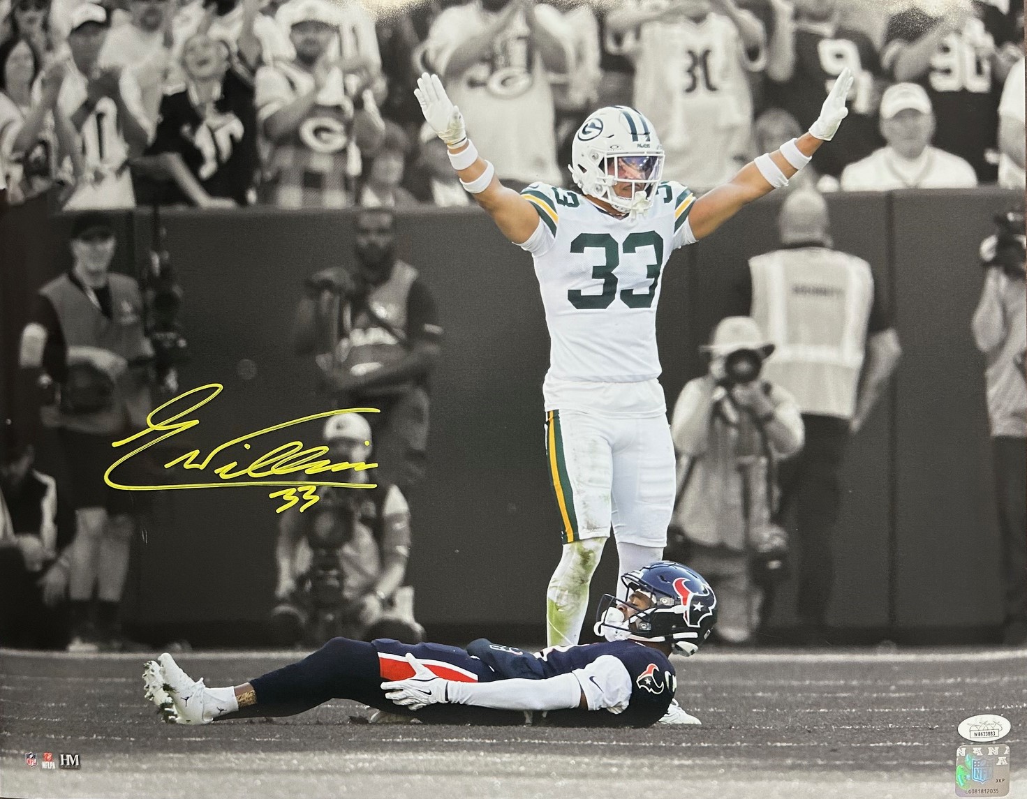 EVAN WILLIAMS SIGNED PACKERS 16X20 PHOTO #3 - JSA