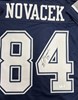 JAY NOVACEK SIGNED CUSTOM BLUE COWBOYS JERSEY AUTO - BAS