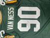 LUKAS VAN NESS SIGNED CUSTOM REPLICA PACKERS GREEN JERSEY - BAS