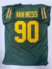 LUKAS VAN NESS SIGNED CUSTOM REPLICA PACKERS 1950'S THROWBACK JERSEY - JSA