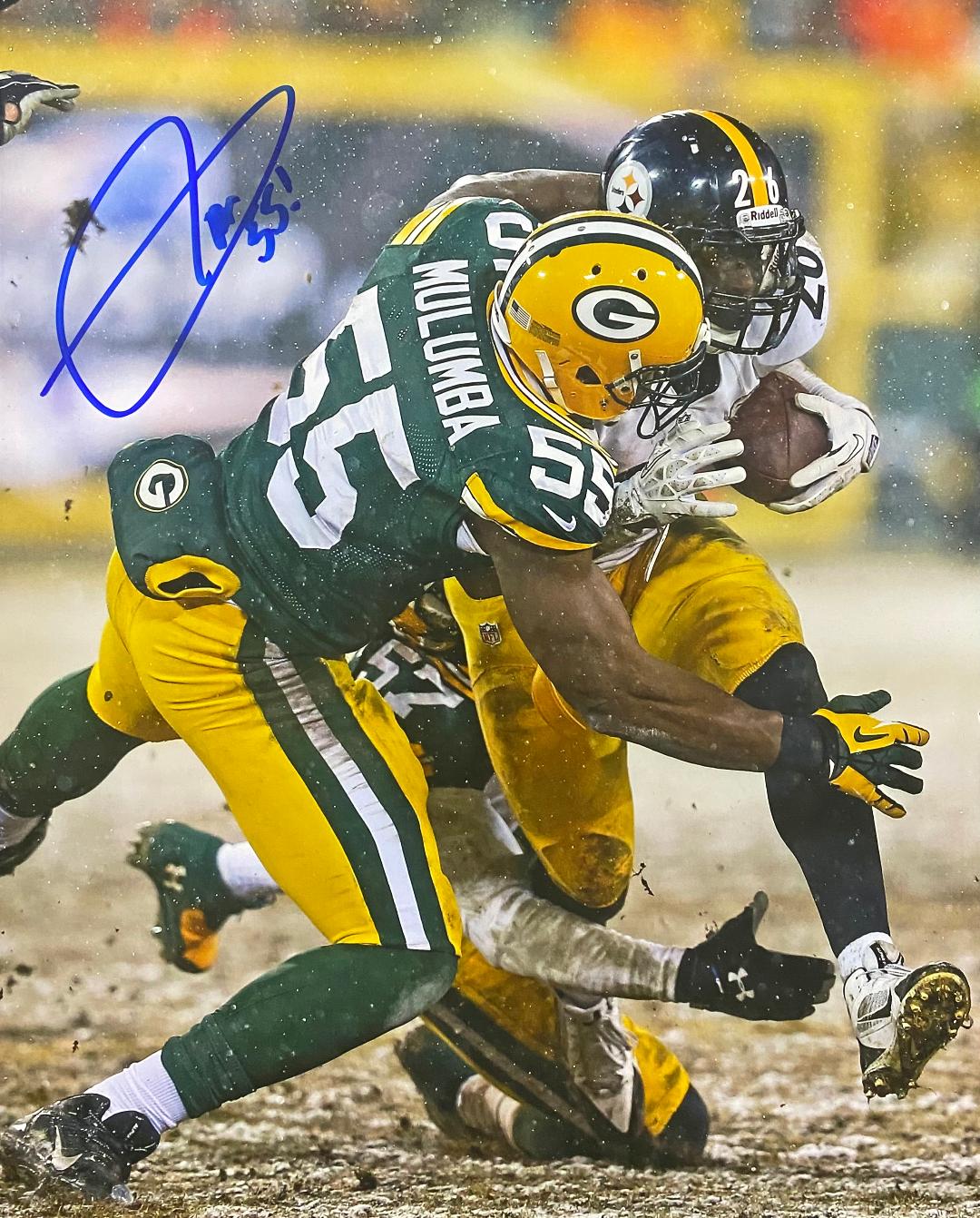 ANDY MULUMBA SIGNED 8X10 PACKERS PHOTO #1