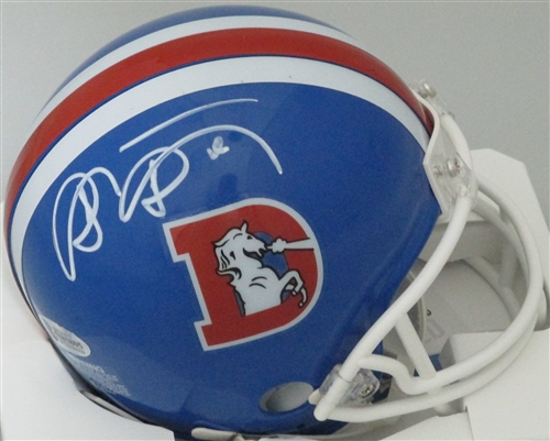 SHANNON SHARPE SIGNED BRONCOS RETRO MINI HELMET - BCA