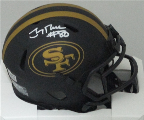 JERRY RICE SIGNED SF 49ERS ECLIPSE MINI HELMET - FAN