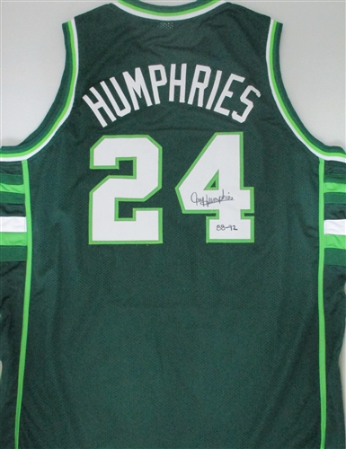 JAY HUMPHRIES SIGNED CUSTOM REPLICA GREEN BUCKS JERSEY #1