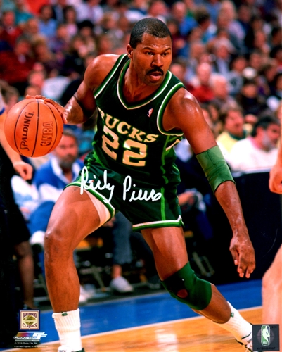 RICKY PIERCE SIGNED 16X20 MILW BUCKS PHOTO #2