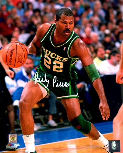 RICKY PIERCE SIGNED 8X10 MILW BUCKS PHOTO #2