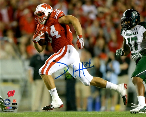 DEREK WATT SIGNED 8X10 WI BADGERS PHOTO #2