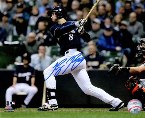 RYAN BRAUN SIGNED 8X10 BREWERS PHOTO #6