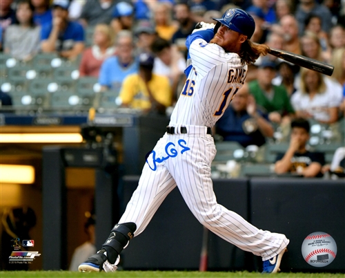 BEN GAMEL SIGNED 8X10 BREWERS PHOTO #1