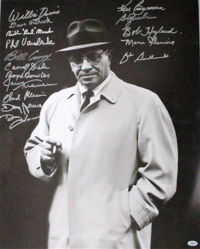 LOMBARDI ERA MULTI SIGNED 16X20 PACKERS PHOTO #2