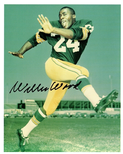 WILLIE WOOD SIGNED 8X10 PACKERS PHOTO #2