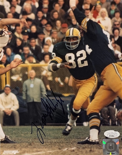 LIONEL ALDRIDGE (d) SIGNED 8X10 PACKERS PHOTO #1 - JSA