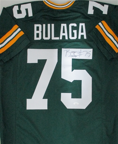 BRYAN BULAGA SIGNED CUSTOM REPLICA PACKERS JERSEY - JSA