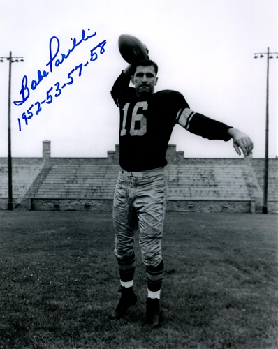 BABE PARILLI SIGNED 8X10 PACKERS PHOTO #1 W/ YEARDS