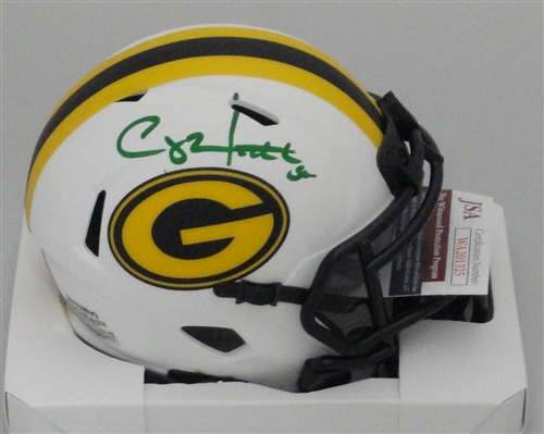 CLAY MATTHEWS SIGNED PACKERS LUNAR SPEED MINI HELMET - JSA