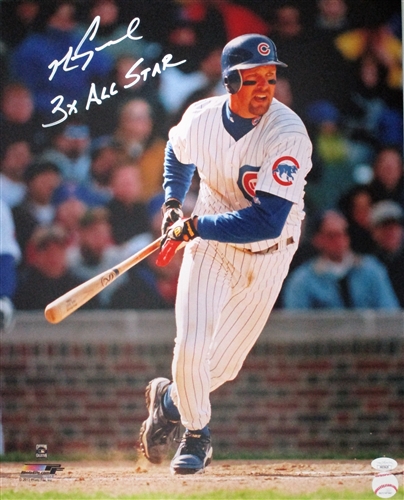 MARK GRACE SIGNED 16X20 CUBS PHOTO #1 W/ ALL STAR - JSA