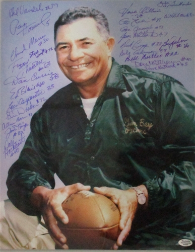 GREEN BAY PACKERS MULTI SIGNED 11x14 PHOTO #1- LOMBARDI ERA