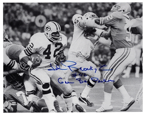 JOHN BROCKINGTON SIGNED 8X10 PACKERS PHOTO #10