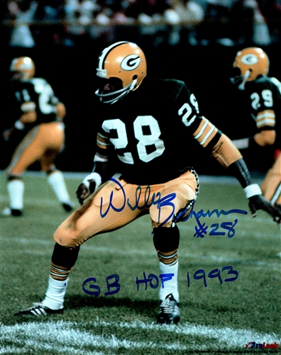 WILLIE BUCHANON SIGNED 8X10 PACKERS PHOTO #1