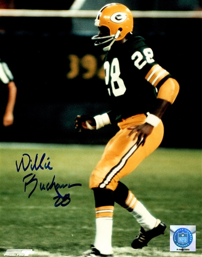 WILLIE BUCHANON SIGNED 8X10 PACKERS PHOTO #2