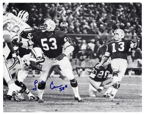 FRED CARR (d) SIGNED 8X10 PACKERS PHOTO #3