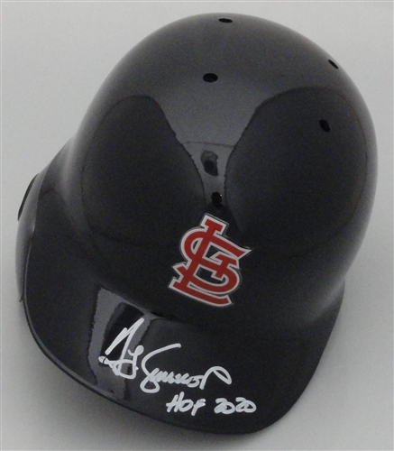 TED SIMMONS SIGNED FULL SIZE CARDINALS RIGHT FLAP HELMET W/ "HOF 2020" - JSA