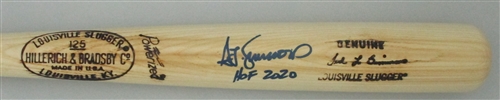 TED SIMMONS SIGNED LOUISVILLE SLUGGER GAME MODEL BAT W/ "HOF 2020" - JSA