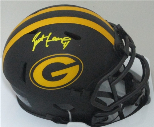 BRETT FAVRE SIGNED PACKERS ECLIPSE MINI HELMET