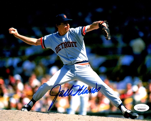 JACK MORRIS SIGNED 8X10 TIGERS PHOTO #1 - JSA