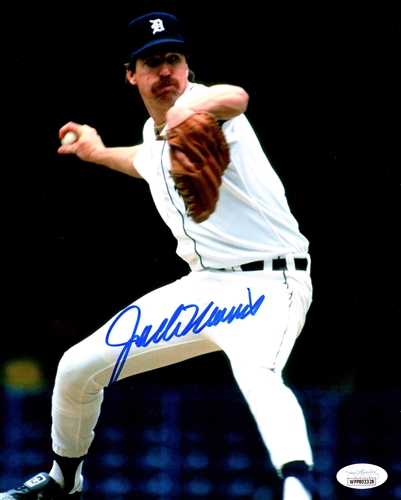 JACK MORRIS SIGNED 8X10 TIGERS PHOTO #2 - JSA